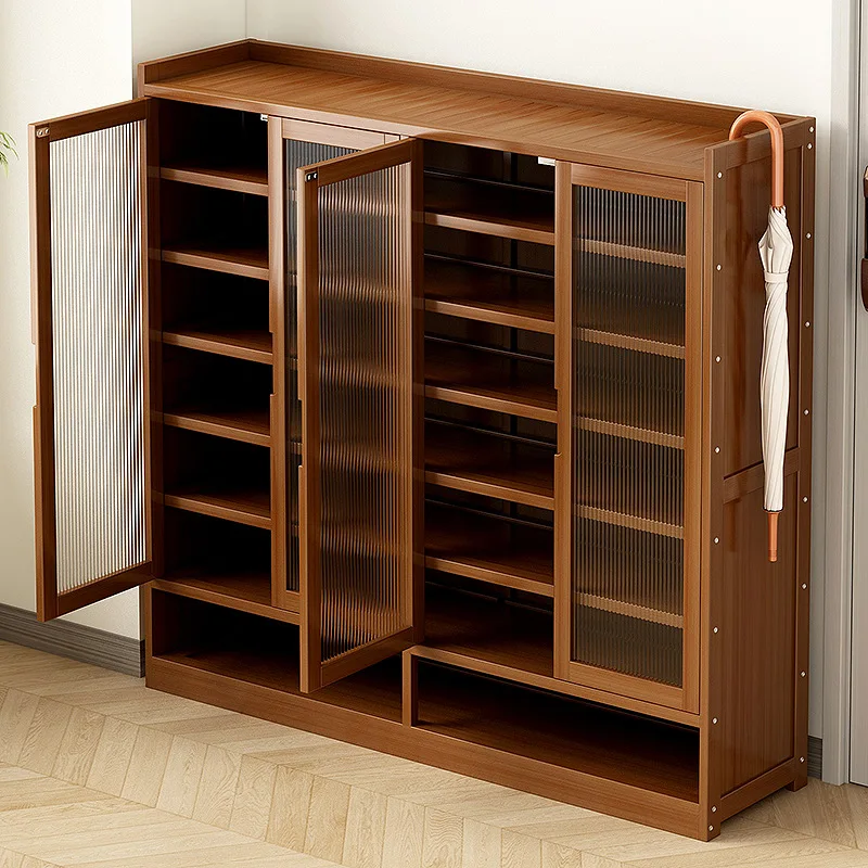 

Shoe cabinet, Nanzhu shoe rack at the entrance of the home, storage artifact, space-saving entry, dust-proof factory direct