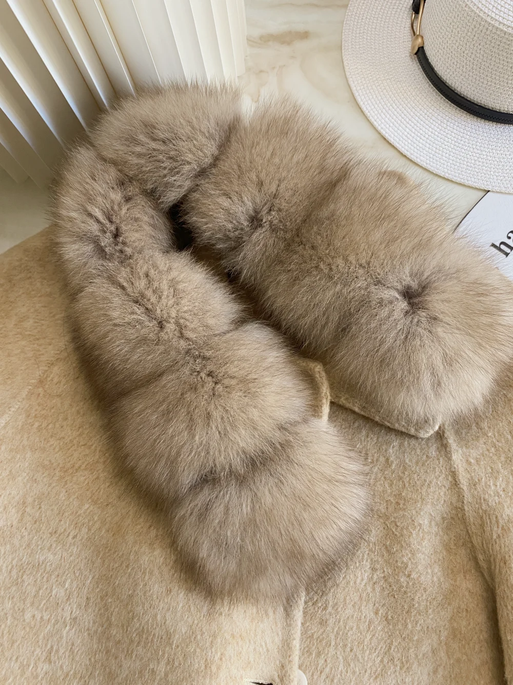 Écharpe lapin renard et rex en forme de V, écharpe amincissante double face en fourrure entière pour la chaleur de l'hiver, col pour femme