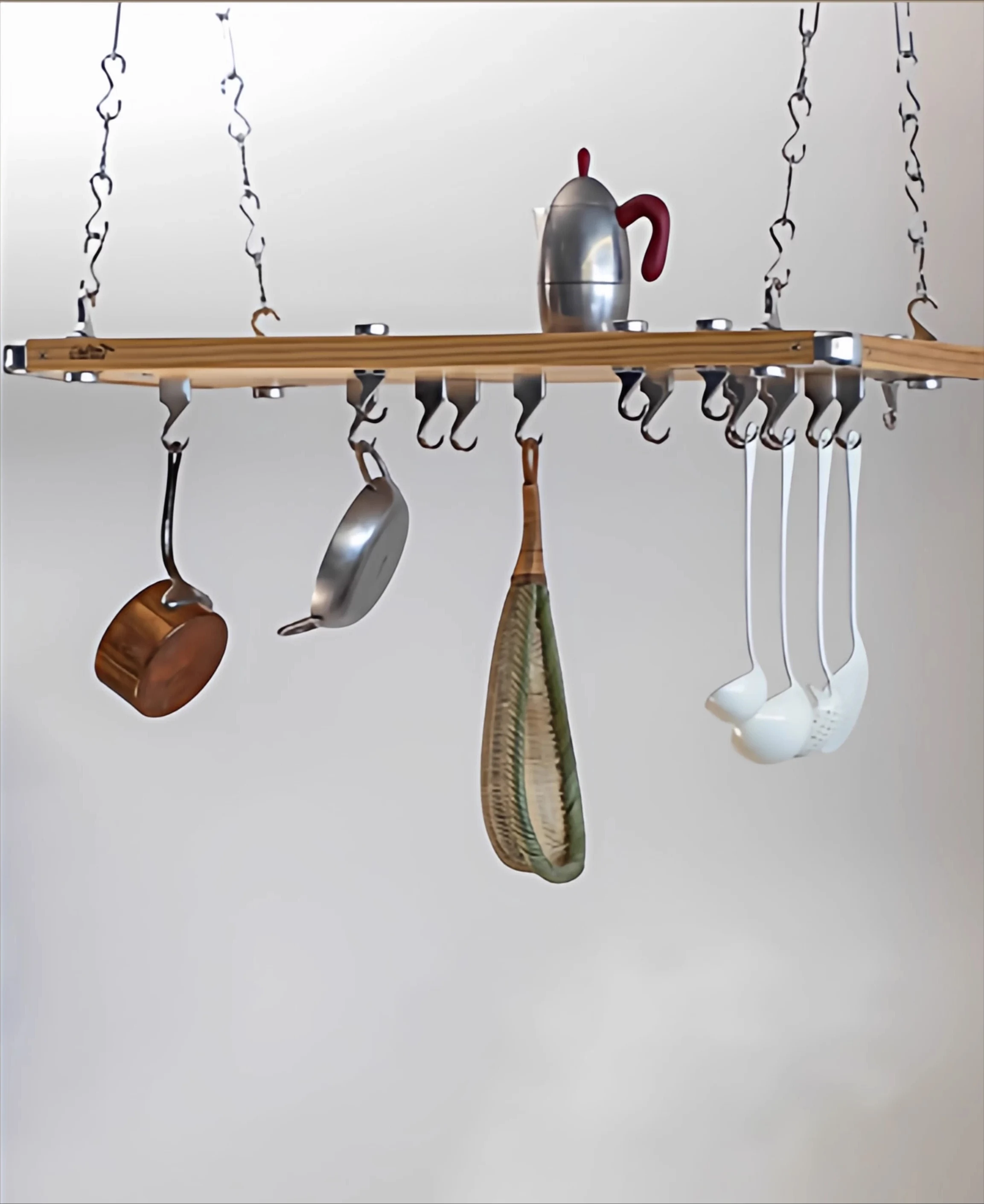 Kitchen island hanger, hanging wall rack, studio cafe storage, storage rack