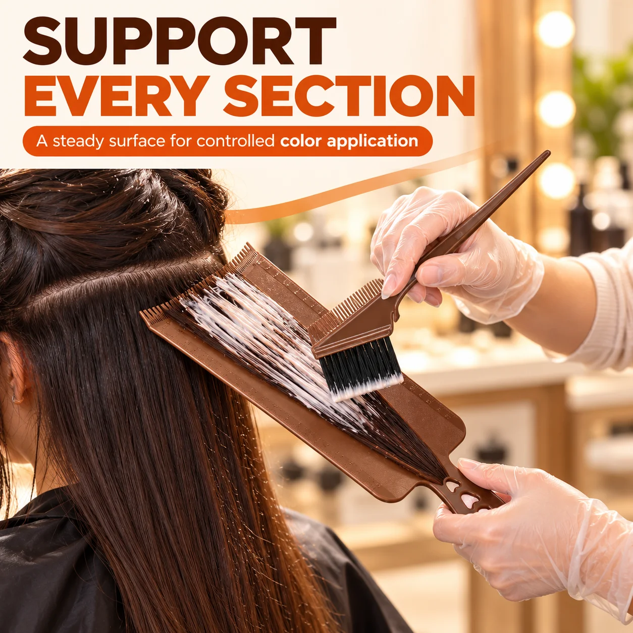 Professional Hair Dye Coloring Kit DIY Salon Tools Set Bleach Board Brush Bowl Mixing Spoon Hairdressing Styling Accessories