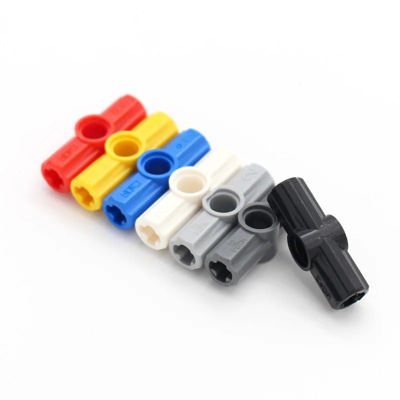 70 Stück Technologie 32034 Achse und Stiftverbinder abgewinkelt 180 Grad Ziegel Bausteine DIY Zubehör kompatibel mit Spielzeug