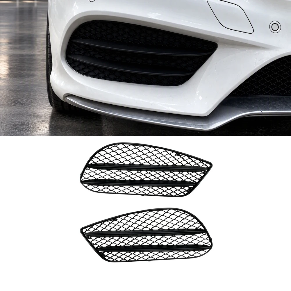 Car Front Bumper Fog Light Cover Grille For Mercedes For E-Class For Coupe For W207 C207 A207 2013-2016  For Sport For AMG Line