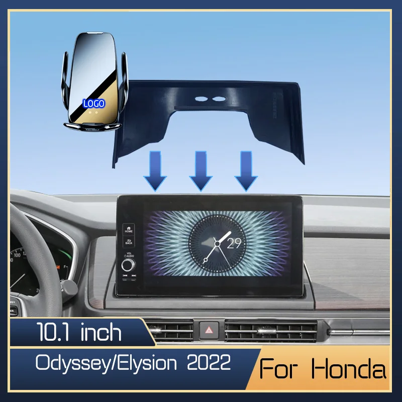 

For Honda Odyssey/Elysion 2022 Wireless Charging Automatic Clamping GPS Navigation Accessories 10.1 Inch Fixed Screen Bracket