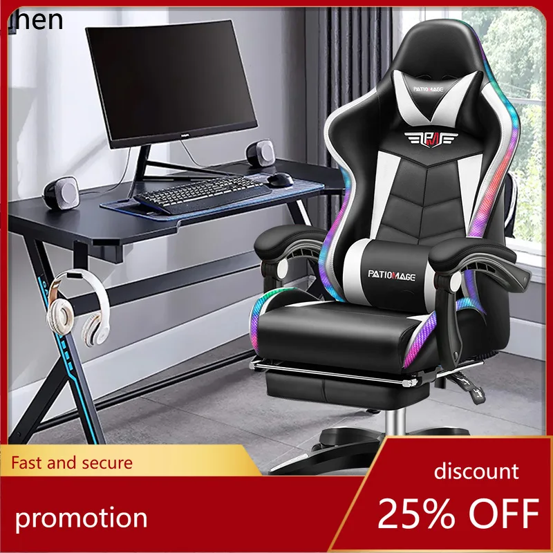 

CZ Gaming Computer Chair Home Office Chair Internet Cafe Gaming Chair Reclining for Lunch Breaks