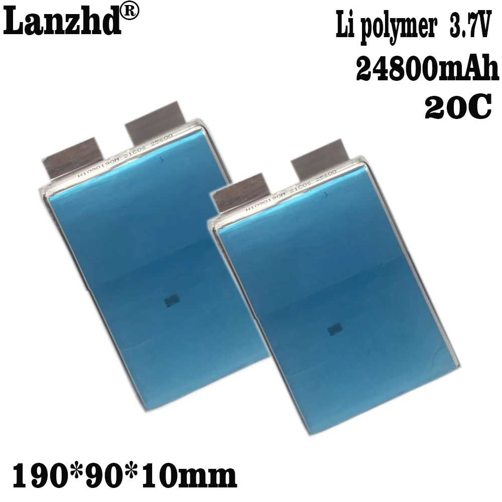 1-10pcs 24800mAh 3.7V batteria ai polimeri di litio 40C cella agli ioni di litio per macchine per la protezione delle piante modello di nave