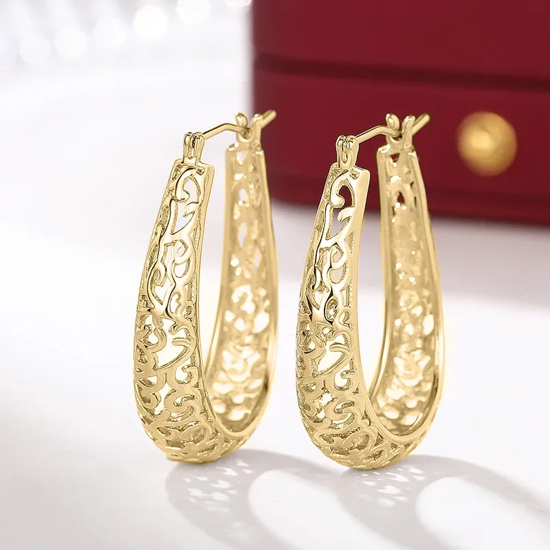 New Texture Retro Fashion Earrings for Women, High End Personalized Vacation, Daily Matching with Literary Jewelry Accessories