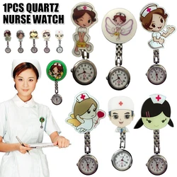 Cartoon pattern Nurse Pocket watch Cute Quartz Hanging Pocket Watch for Women Nurse Gift