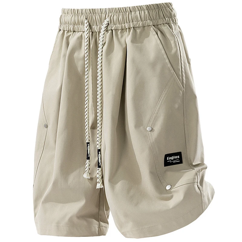 shorts men Summer new mens shorts Solid color cotton casual trousers five points Fitness sweatpants short 5839 size 6XL 7XL 8XL