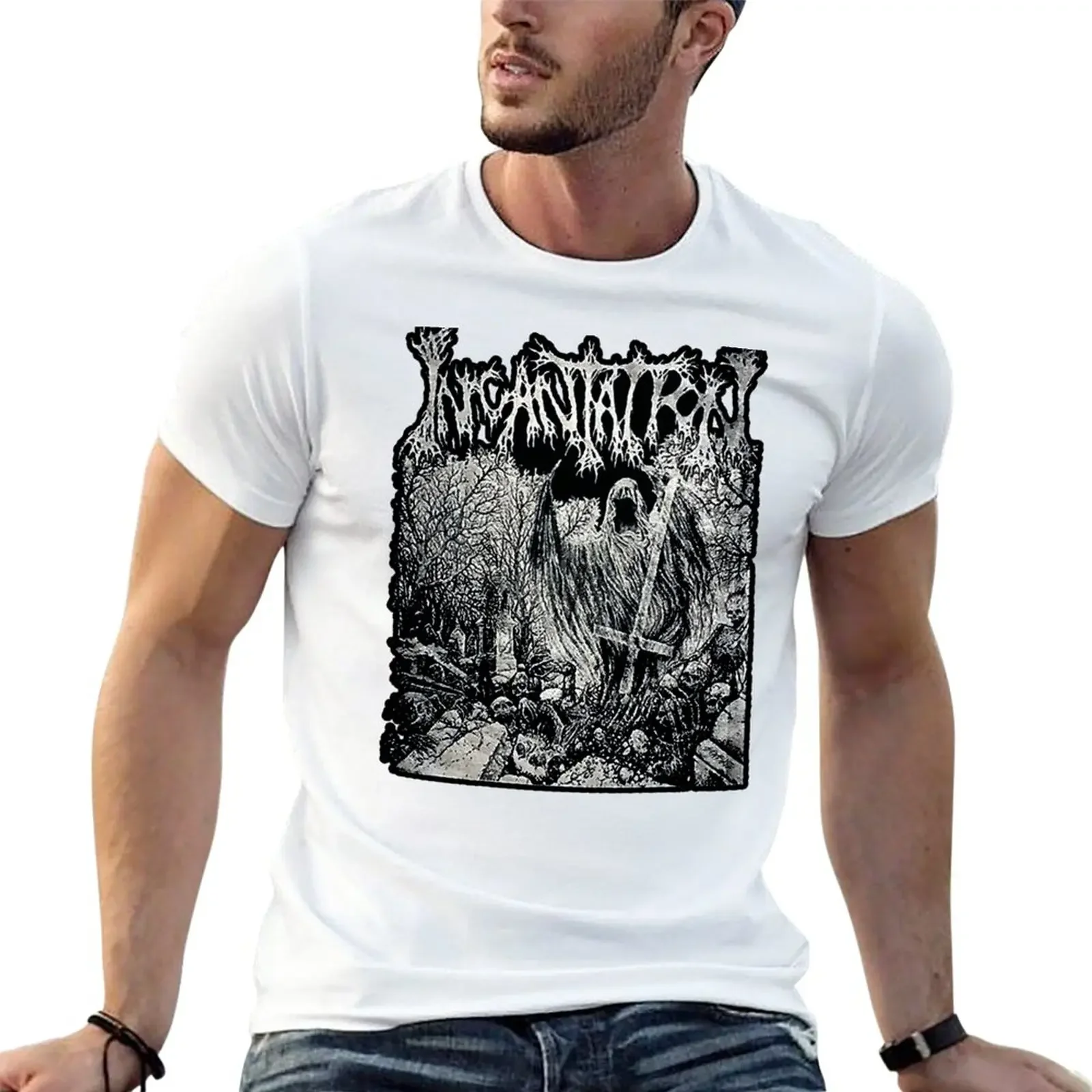 Blood Incantation Art T-Shirt vintage clothes T-shirt for a boy graphic t shirt blank t shirts T-shirt men