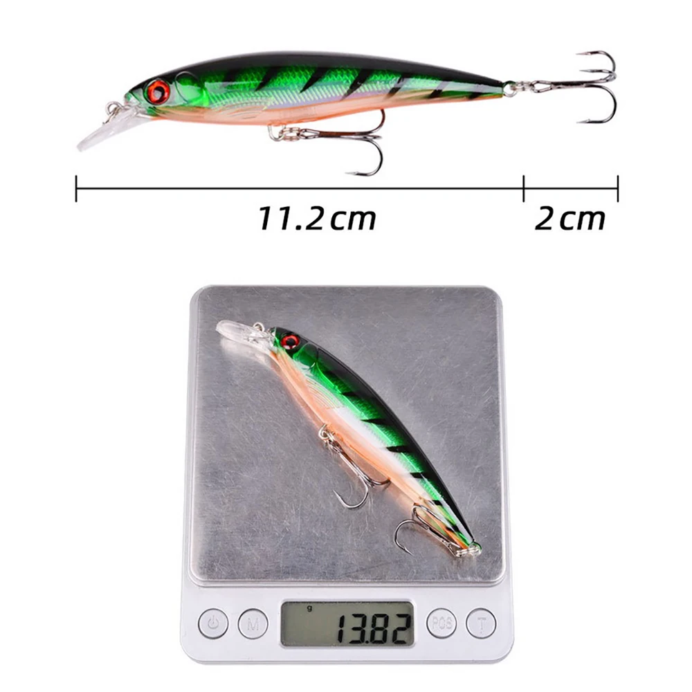 G-DIAO-Colorful Minnow Fishing Lures, Hard Bait, Floating Swing Bait, Fly Fishing Accessories, 11.2CM, 13.8G, 1 Piece