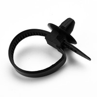 Nylon Cable Tie Fastener Clips 50pcs Set for Car Hose Clamps Ideal for Bundling Wires in Automotive Applications