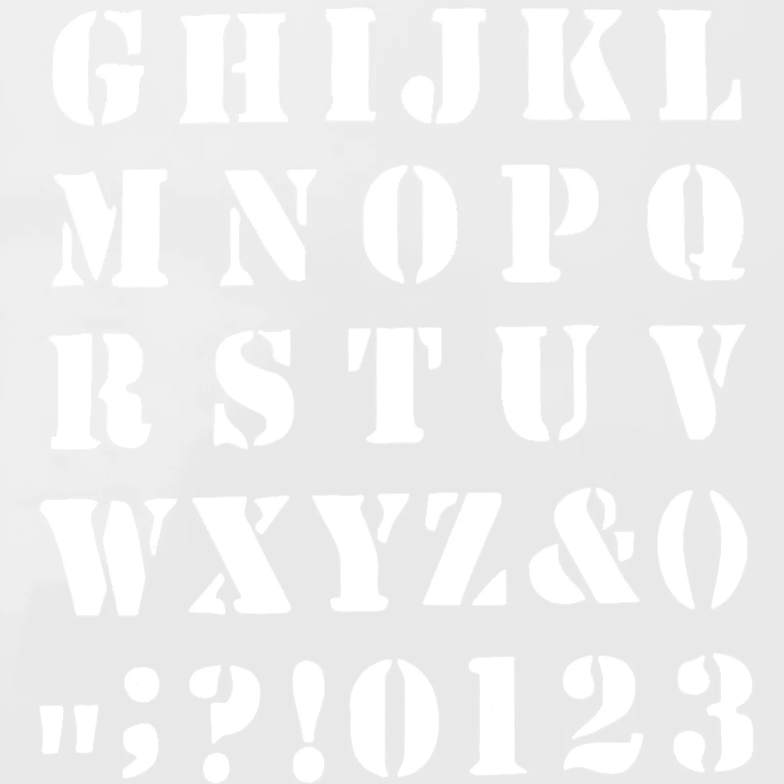 12 قطعة استنسل الحروف والأرقام قوالب بلاستيكية للحيوانات الأليفة قابلة لإعادة الاستخدام لطلاء جدران علامات باب ذاتية الصنع ديكور مكتب المنزل والزفاف