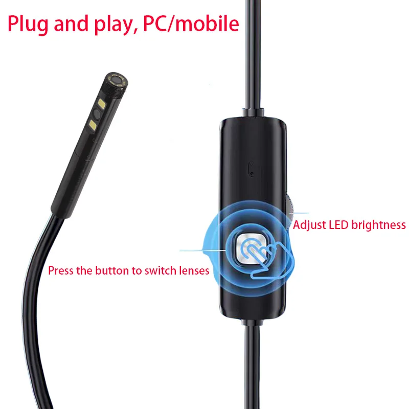 Endoskop Camiser oder Inspektion 3 und 1 Micro USB/Typ-C Mini Camiser oder Inspektion für Andriod Oneche Pipeline-Endoskop