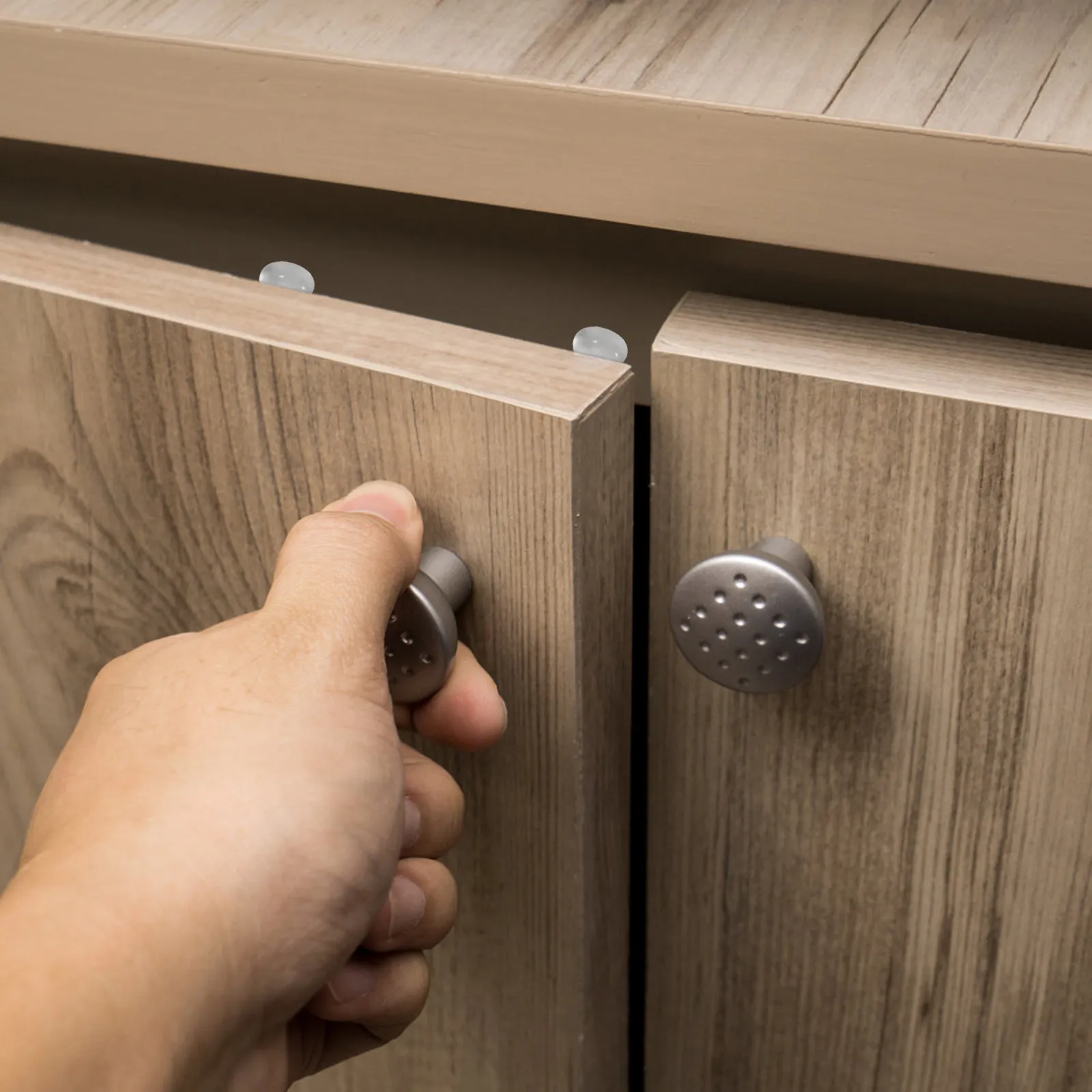 

100 шт. прозрачных силиконовых накладок-точек для слабовидящих, самоклеящиеся, противоударные, для защиты мебели, вспомогательные