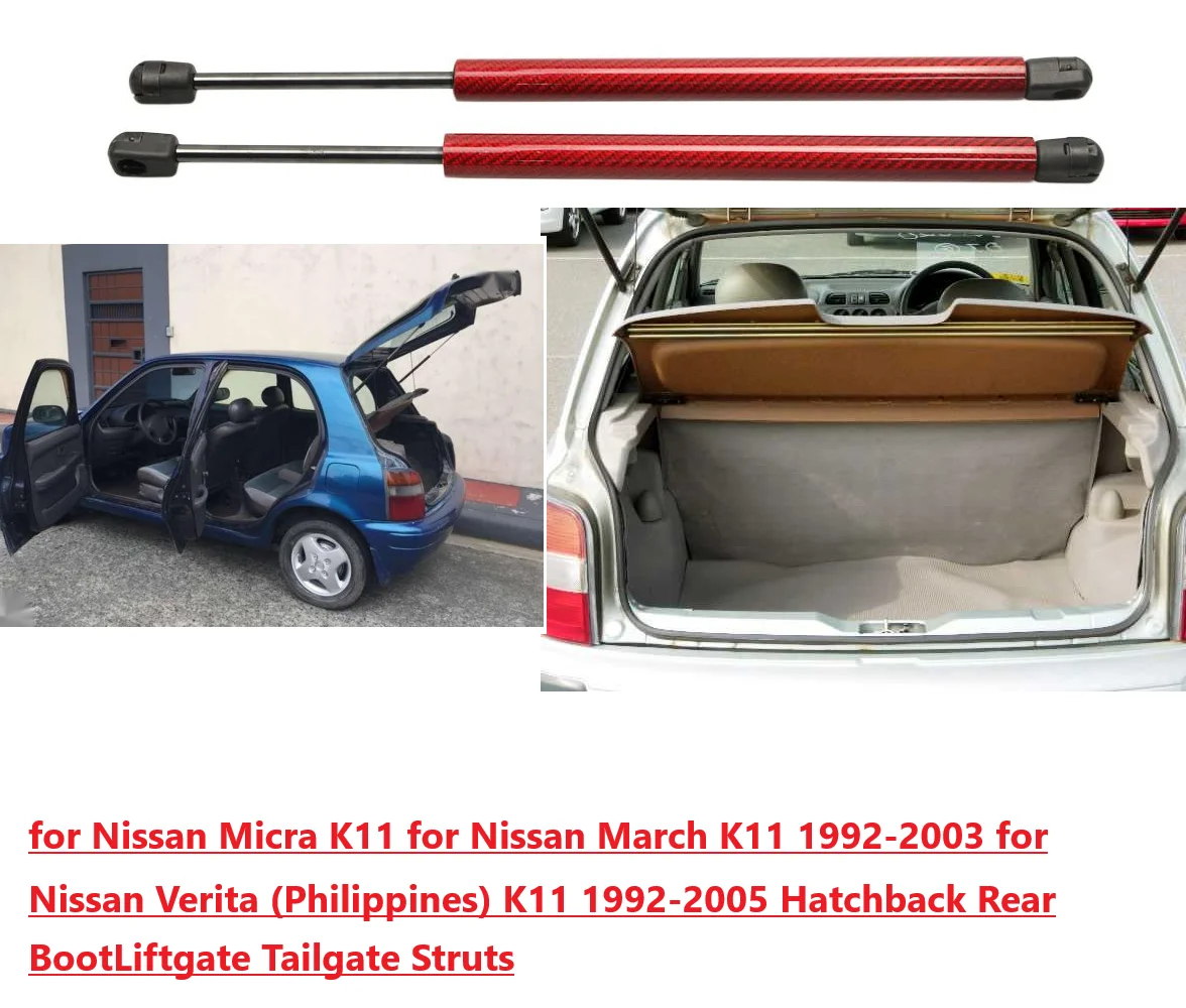 

Damper for Nissan Micra March K11 Verita K11 Hatchback 1992-2003 Tailgate Boot Carbon Lift Support Shock Gas Struts Spring 550MM