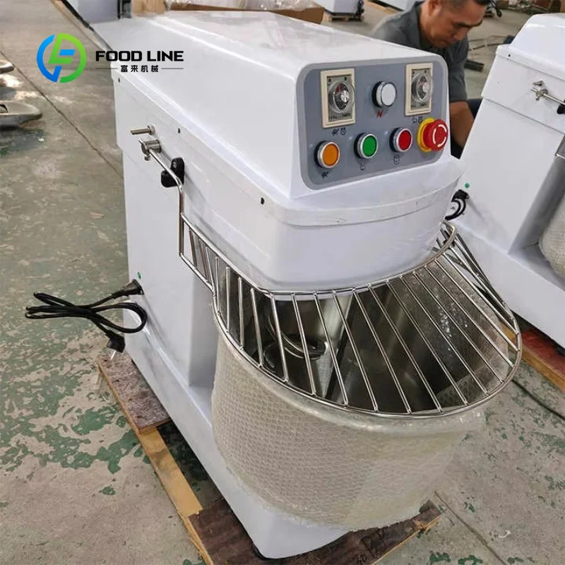 Automatic Wheat Flour Spiral Dough Mixer, Industrial Stainless Steel Commercial Bakery Baking Machine