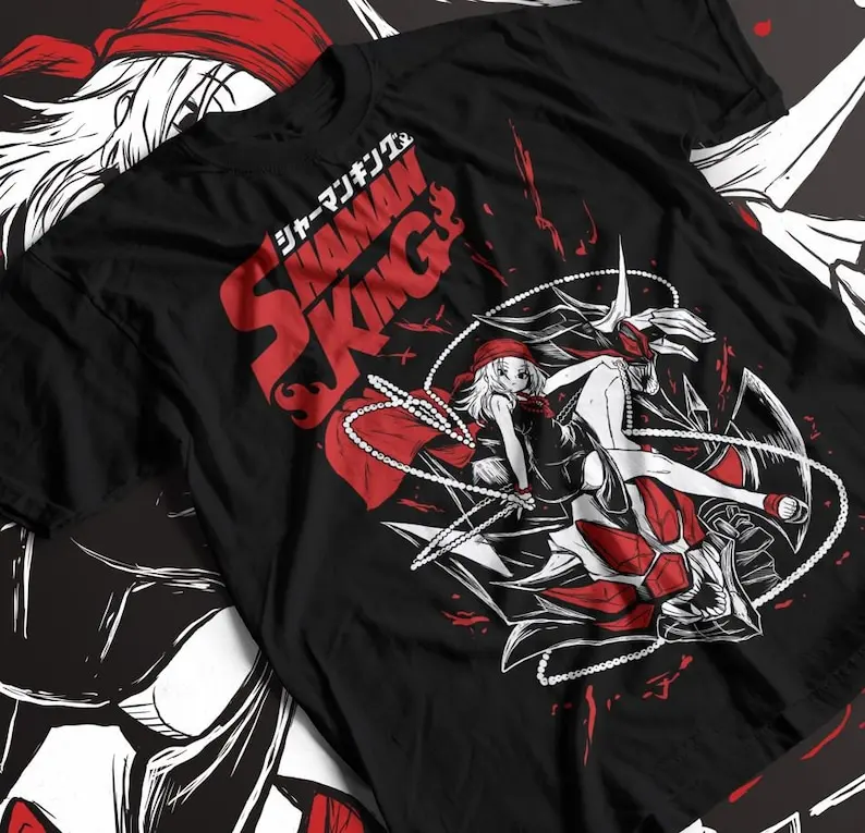 

Shaman King Yoh Asakura T-Shirt 100% Cotton Tee Men's Women's