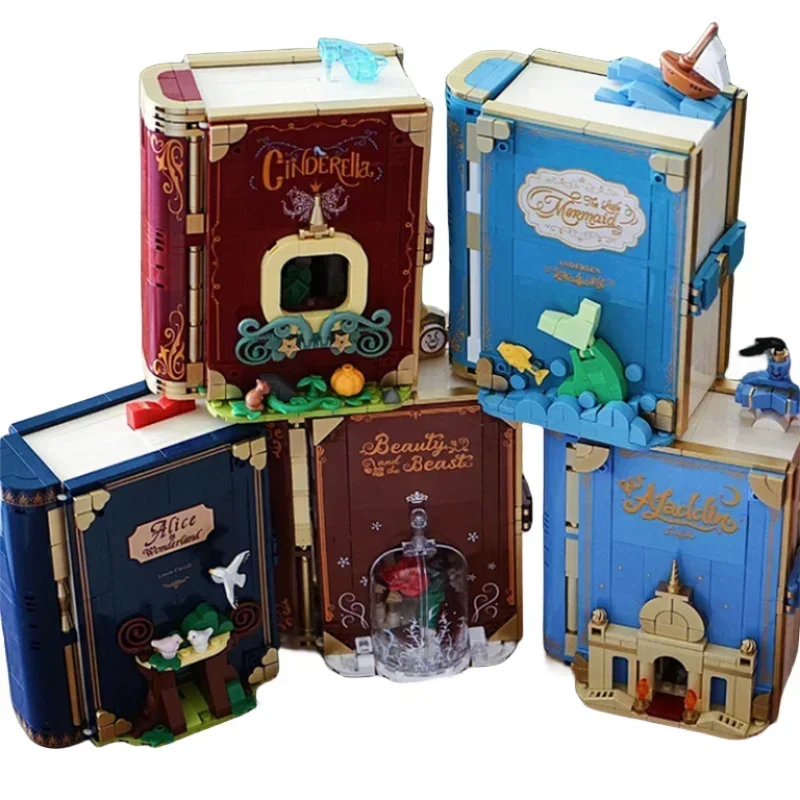 Fairytale Town Series Building Blocks fairy tales Princess Collection Display Storybook Book Bricks Toys For Christmas present