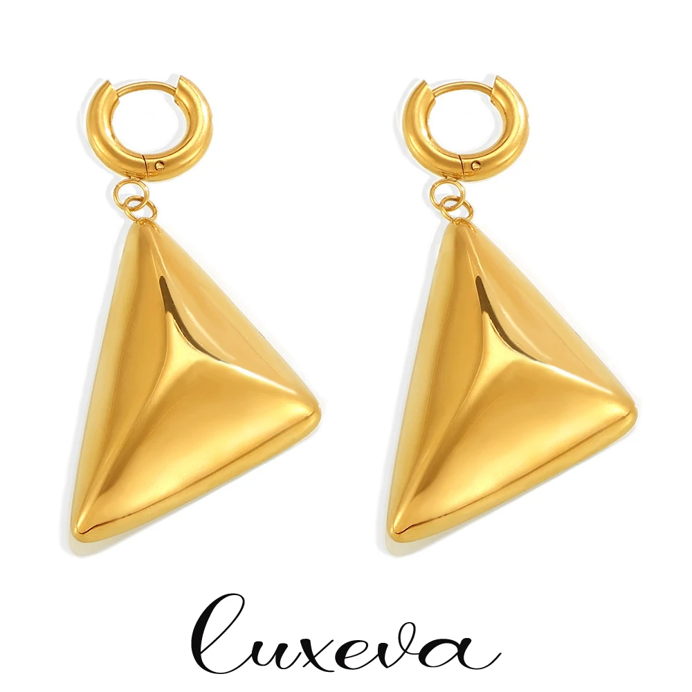 

Fashion Retro Triangle Elegant Women's Earrings Stainless Steel Women's Hanging earrings Wedding parties Women's Gifts