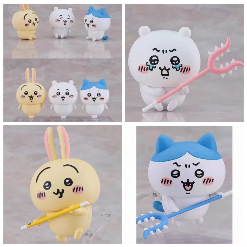 

10CMGSC Nendoroid 2169 # Chiikawa Ussagi Hachi Kawaii Face Change Poseable Фигурка Модель Милая Коллекционная Подарочная Коробка Быстрая Доставка