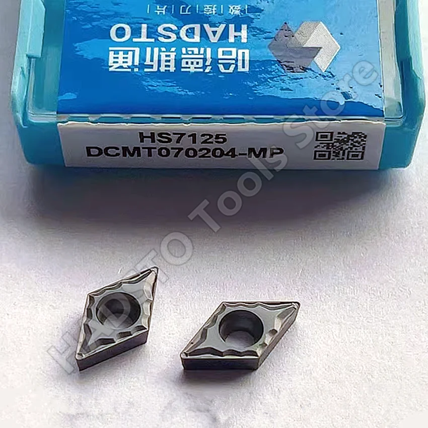 Carboneto do Cnc Insere Inserções de Giro Dcmt070204-mp Hs7125 Dcmt070208-mv Hs7125 Dcmt21.51 Dcmt21.52 Hadsto o