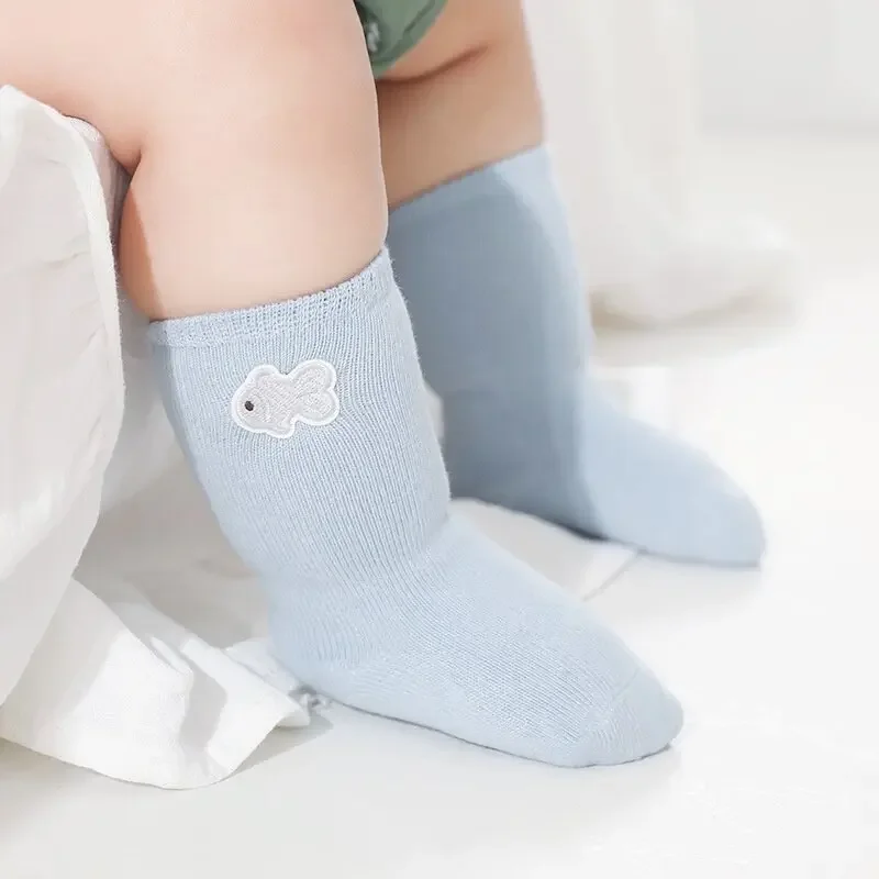 3Pairs/set Spring Baby Socks Cute Newborn Baby Kids Cartoon Cotton Socks for Boys Girls Children 0-5 Years