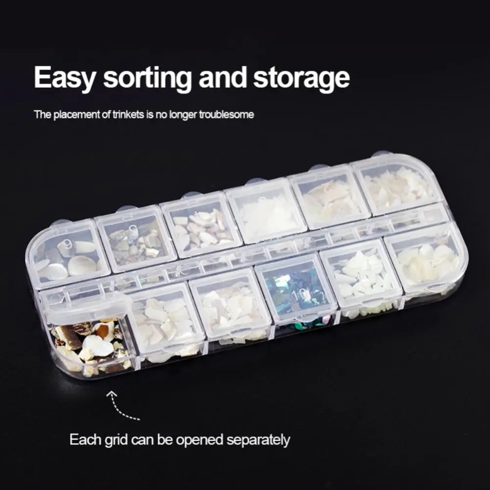 Glitter Beads Convenient Compartments High-quality Multi-purpose Container Nail Art Decorations Nail Art Storage Top-rated Gems