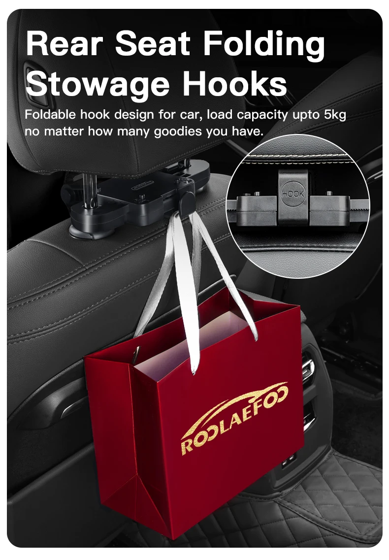 Leder Auto Sitz Kopfstütze Kissen Multifunktions Memory Foam Auto Hals Kissen Einstellbare Auto Kopfstütze Kissen Auto Zubehör – Detail 9
