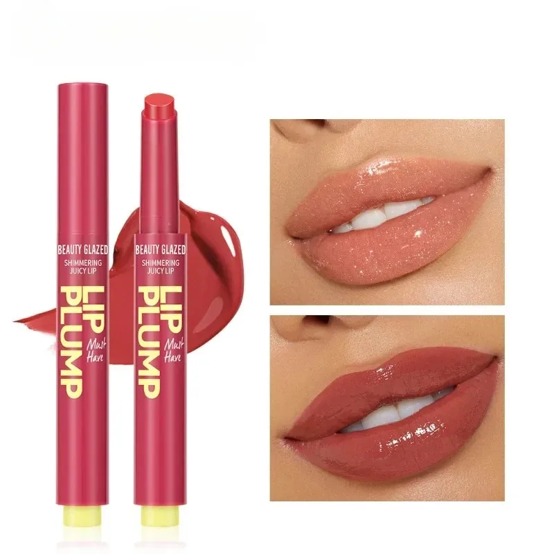 Lipstic6 colore brillante idratante rossetto grassoccio nutriente donne bellezza luccicante succosa umidità rossetto trucco regalo della ragazza