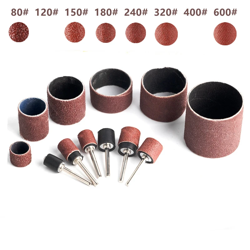 

Grinding Wheel Set #80#150#180#240#320#600 Grinding Wheels with 6.35mm 12.7mm Grinding Wheels for Dremel Rotary Tools