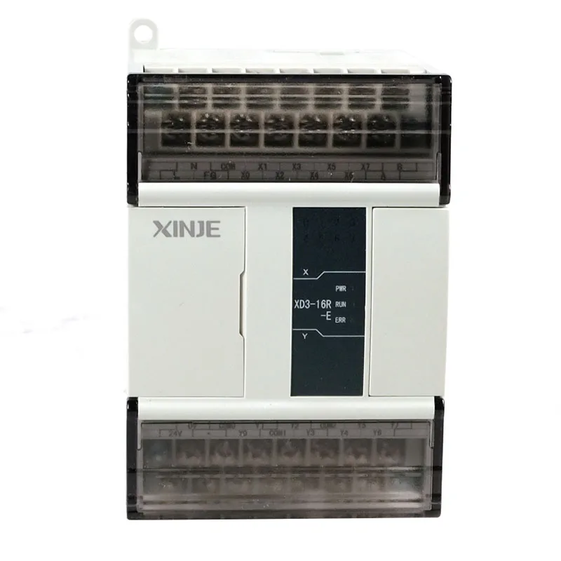 XINJE-controlador Industrial serie XD3, XD3-16R-E, AC220V, 8DI, 8DO, PLC, en caja