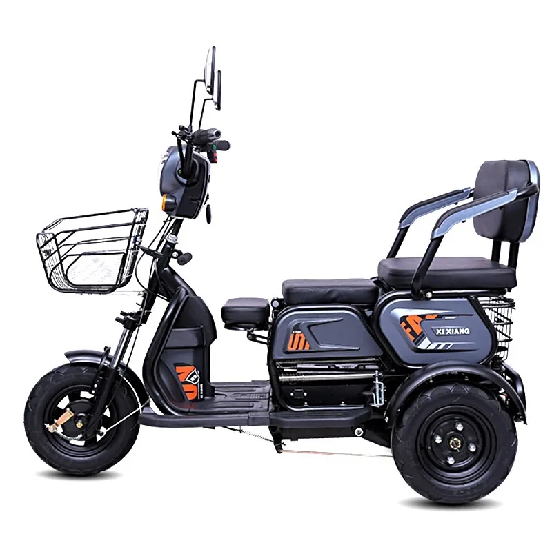 Parent-Child Adult Walking for the Elderly Leisure 3-Wheeled Electric Scooter Tricycle for Seniors Disabled