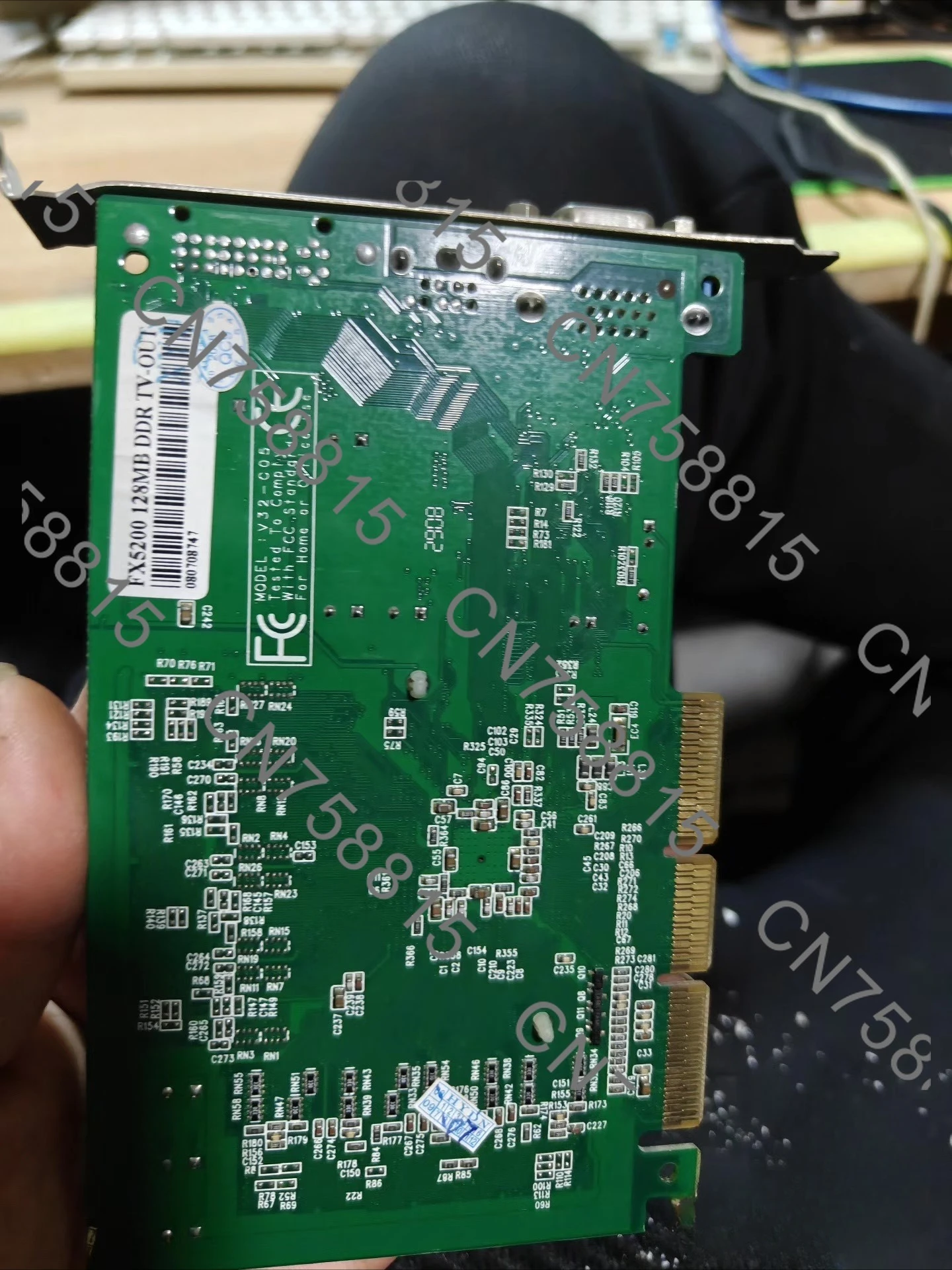 128MB, DVI + VGA，Vintage PCI GeForce FX 5200 Independent Graphics Card