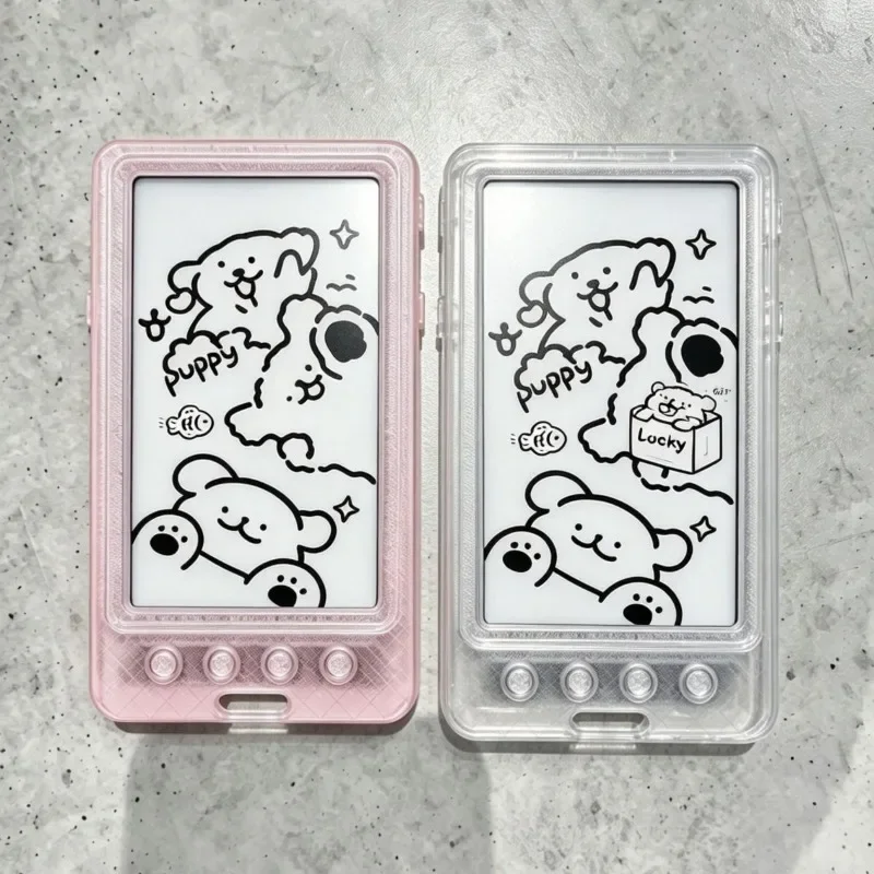 For XTEINK X4 Classic Ink Screen Reader Protective Cover Plastic Material Multiple Solid Colors All Inclusive Button Hard Shell