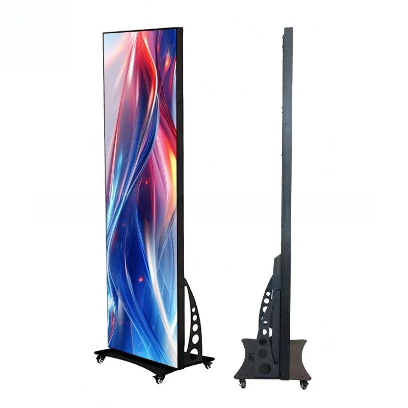 LED poster screen mobile, full color LED display aviation box