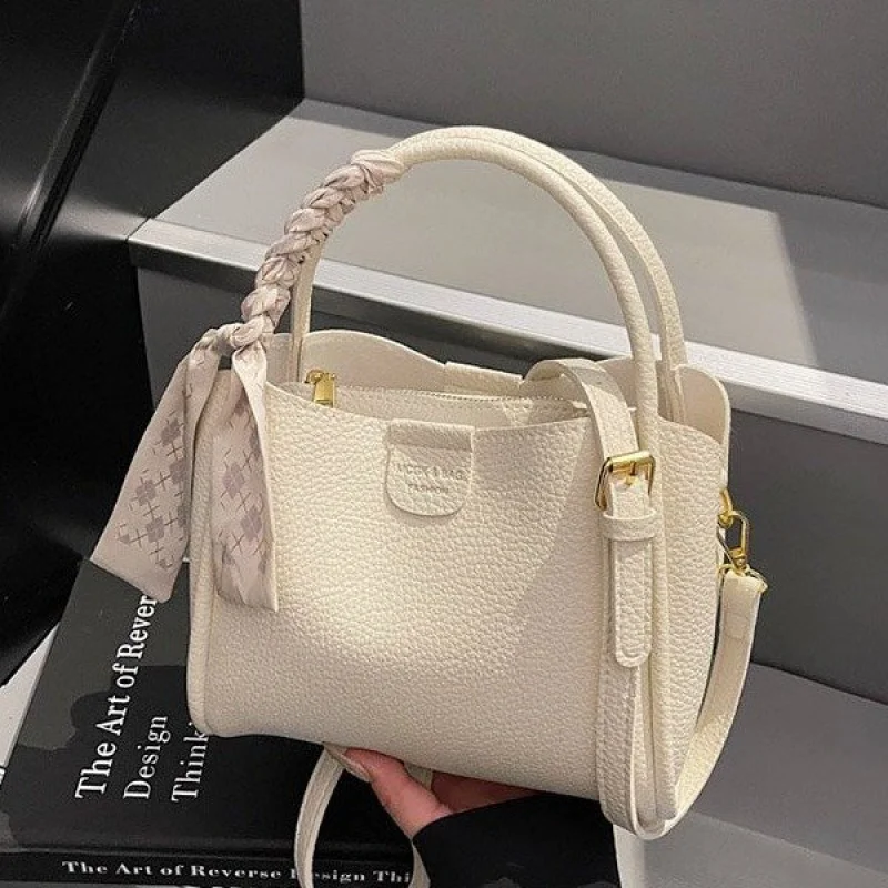 

Women's Shoulder Bag With Crossbody Feature, Genuine Leather, Classic Elegant By Luxury Designer