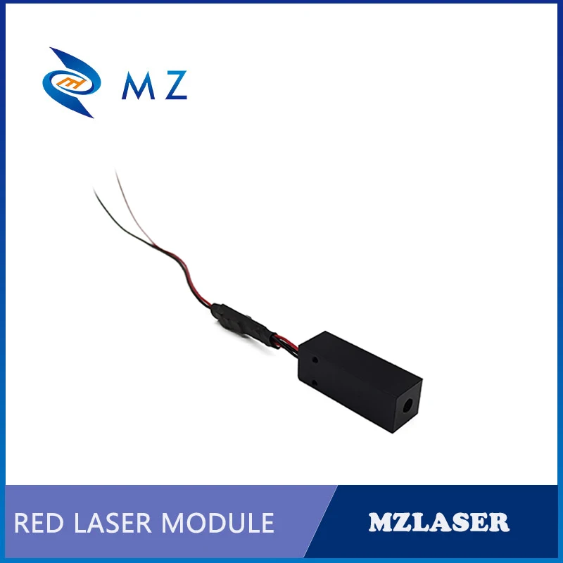 Posizionamento dell'obiettivo in vetro rettangolare linea rossa 638nm 12V 50mW modulo Laser grado industriale