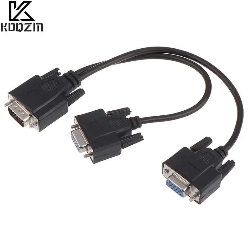 Adaptador VGA macho a 2 Vga Svga hembra, Cable divisor de Monitor de vídeo, 15 pines