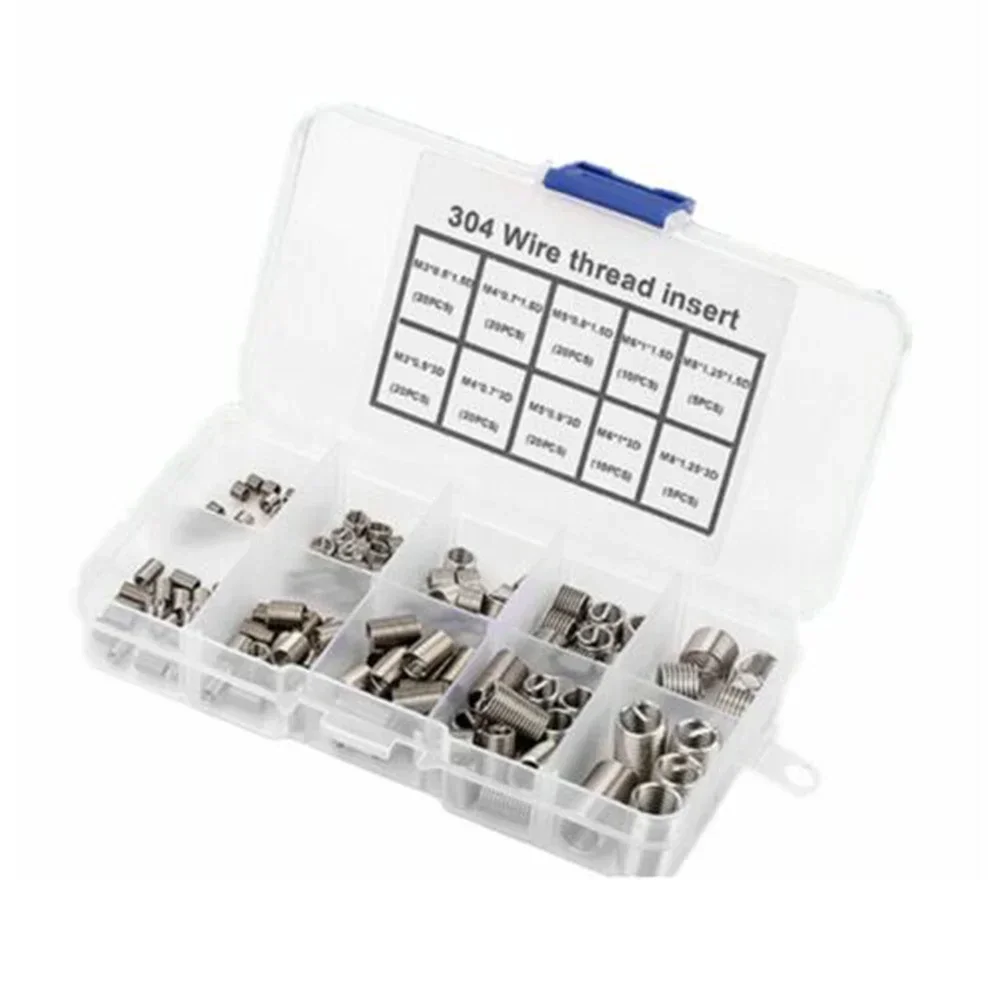 Helicoil Threaded Inserts Kits Repair Insert Direct Replacement High Quality 150 Pcs 304 Stainless Steel Brand New