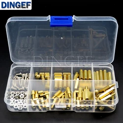 120PCS M3 M2.5 Brass Hex Column Standoff Support Spacer Pillar M3 Screw Nut For PCB Board M3x6 M3*10 M2.5*6