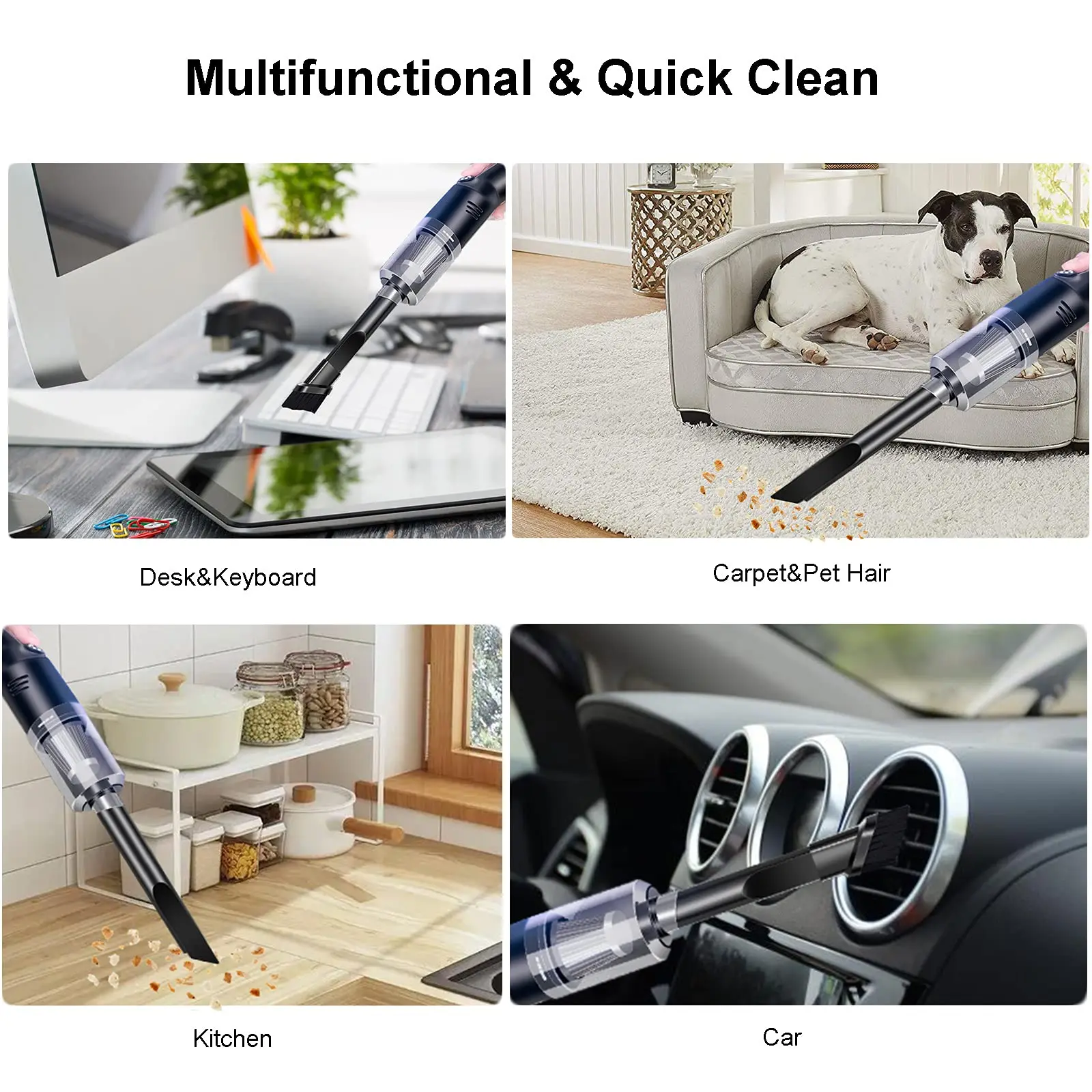 Loại C Sạc Máy Hút Bụi Mini 12000Pa 120W Cho Xe Hơi Và Hộ Gia Đình Khô Ướt Thảm Lông Thú Cưng Nước vệ Sinh Máy Hút Bụi