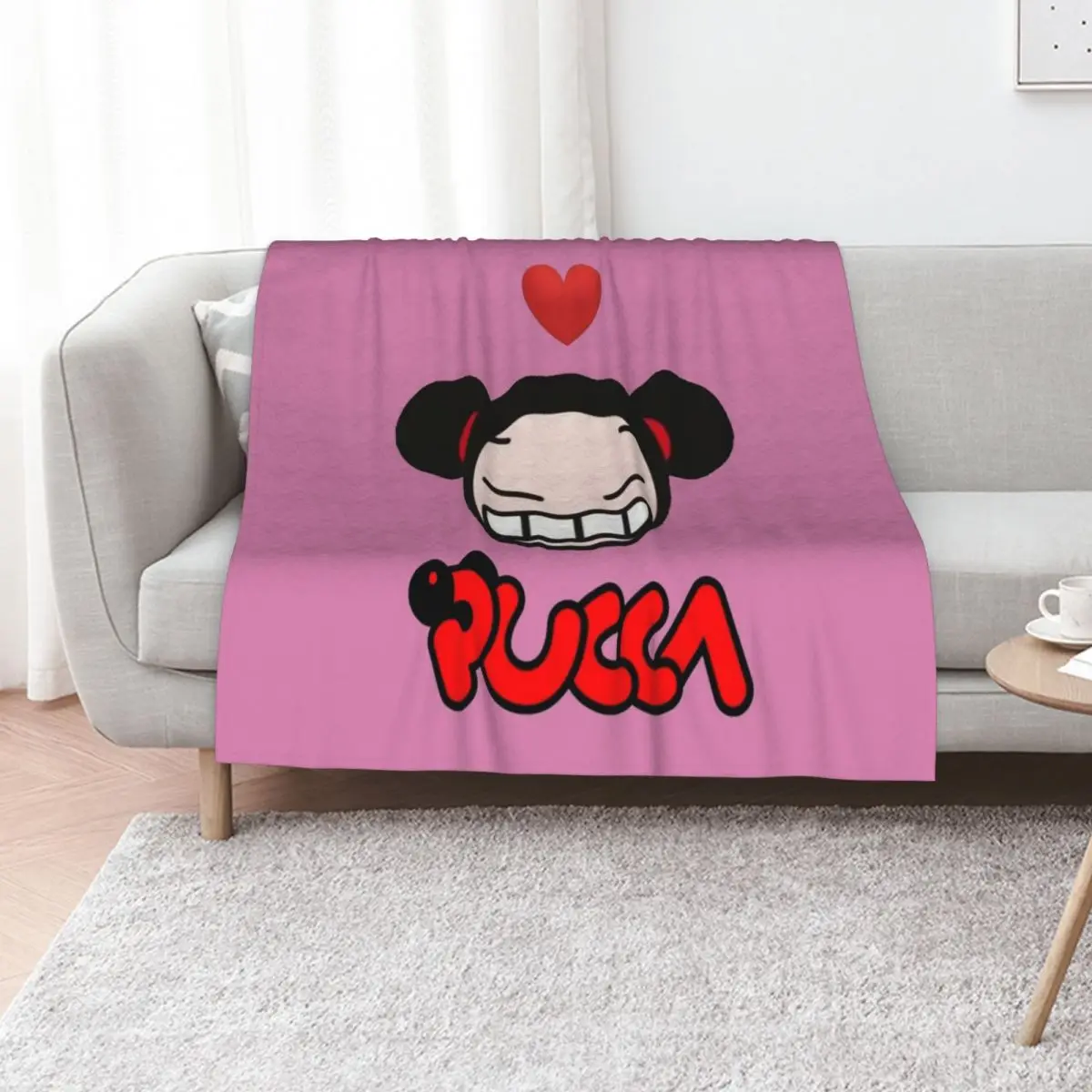 Pucca Throw Blanket manga Soft Beds Bed Fashionable Decoratives Decorative Sofas wednesday Blankets