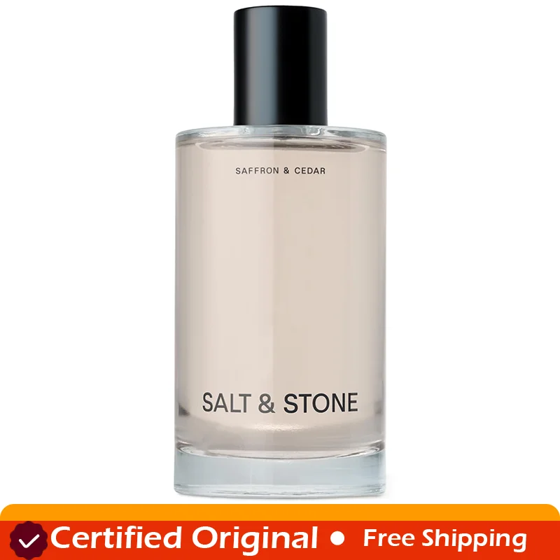 

Salt & Stone Body Mist, Saffron & Cedar Scent, Skincare Infused Hair & Body Spray for Women and Men