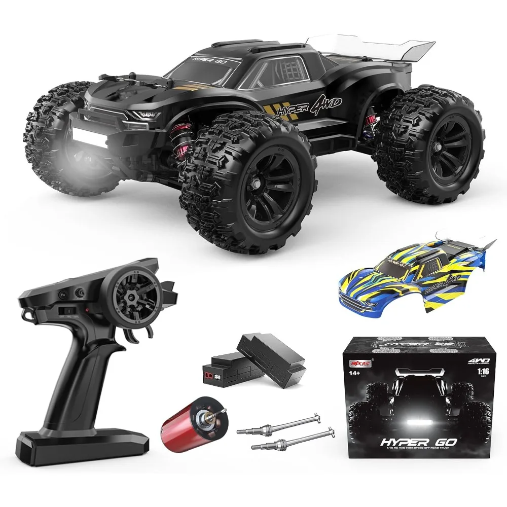 1/16 RTR Brushless Fast RC Cars for Adults, Max 42mph Electric Off-road RC Truck, High Speed RC Car 4WD Remote Control Car