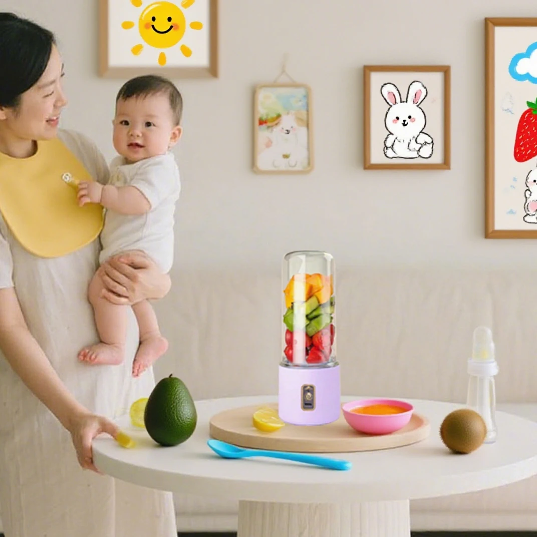 USB Rechargeable Baby Food Maker | Portable Blender for Fresh Puree, Juice & Baby Food | Multicolor Options
