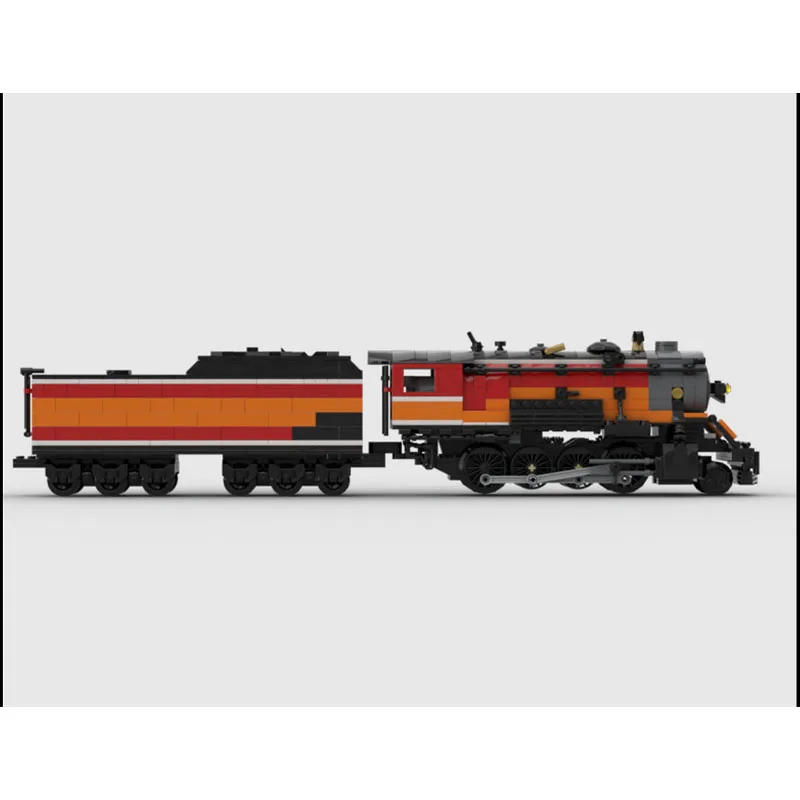 MOC-215058 Klocki konstrukcyjne - pociąg transportowy do transportu towarów, model z 1048 elementami, kreatywny prezent urodzinowy dla chłopców i dzieci