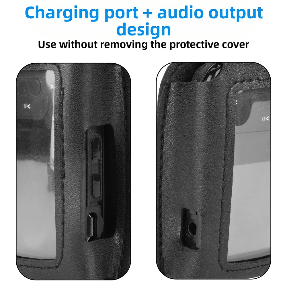 مشغل MP3 حقيبة التخزين 5x1.5x7 سنتيمتر بولي PU المحمولة واقية مفتاح مشبك ل SanDisk-كليب مشغل MP3 سلسلة الملحقات