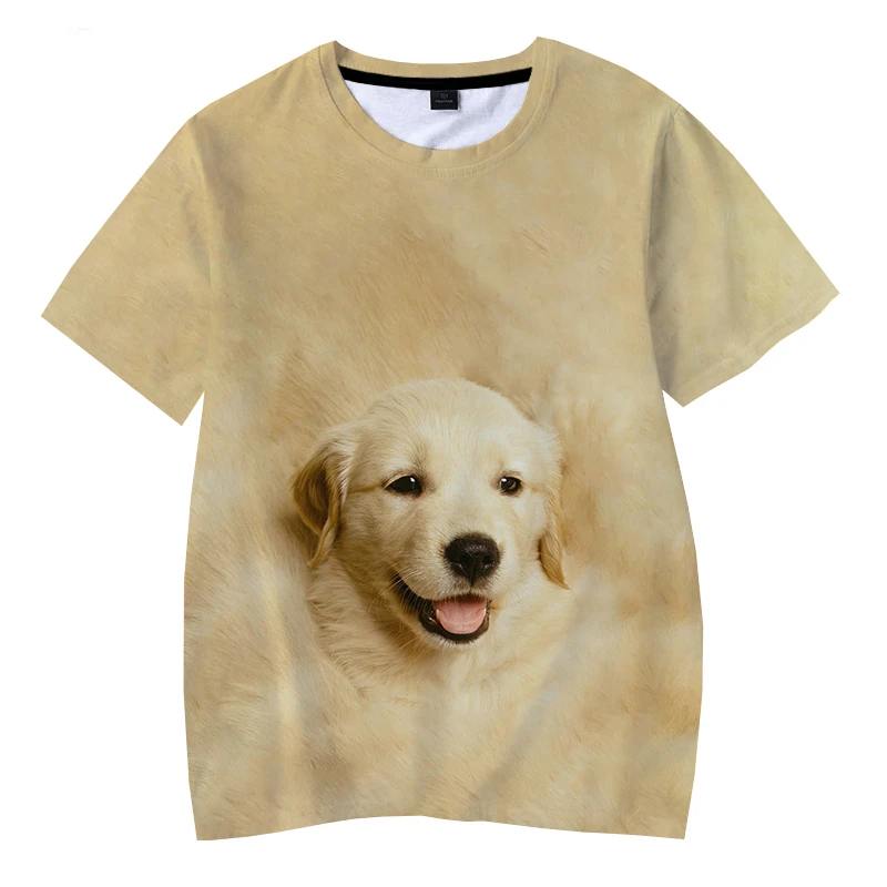 Animal Dog 3D Printed Tops Funny Animal 3D Printed T Shirt Unisex Casual Women T-shirt Hip Hop Streetwear Children Tees Y2k Tops