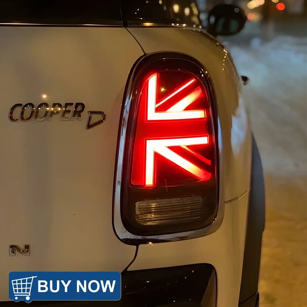 

Для 2017-2020 Mini Countryman F60 автомобильные задние фонари в сборе, обновленный фонарь в стиле флага, светодиодный задний фонарь, популярные аксессуары