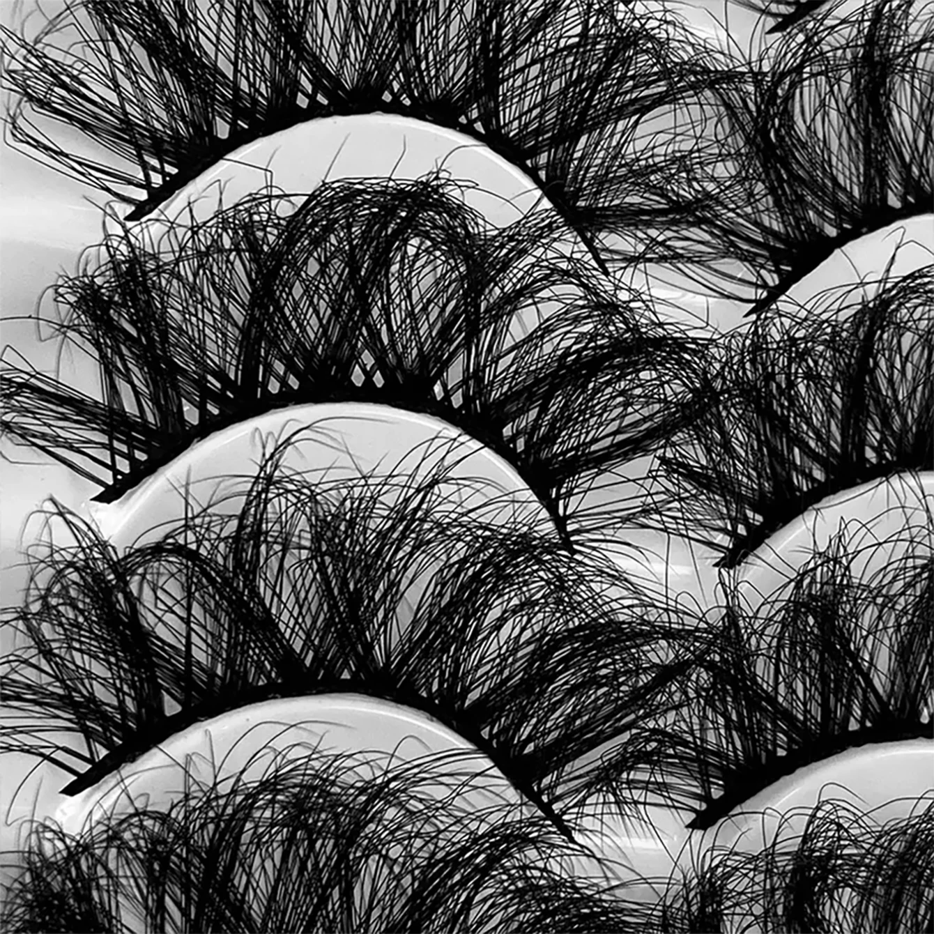 ขนตาปลอมขนาด 25 มม./0.98 นิ้ว 5 คู่ ขนตาปลอมธรรมชาติ 8D ปุย ขนตาปลอมหนาและเกินจริง